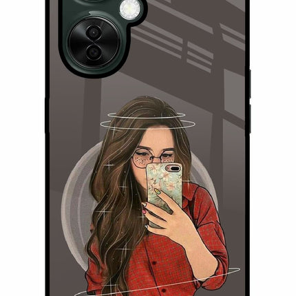 Selfie Queen OnePlus Nord CE 3 Lite 5G Glass Case Back Cover by Casekaro