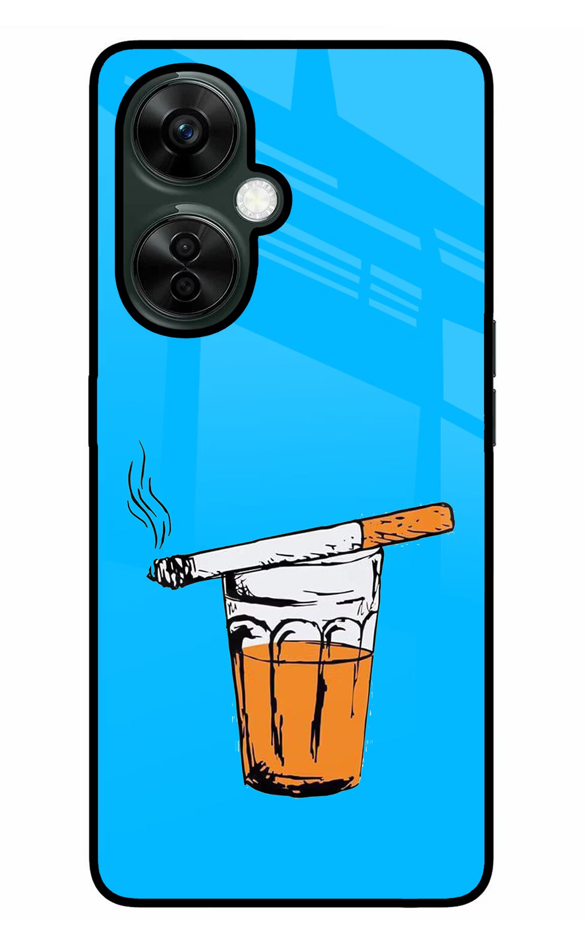 Chai Sutta OnePlus Nord CE 3 Lite 5G Glass Case Back Cover by Casekaro