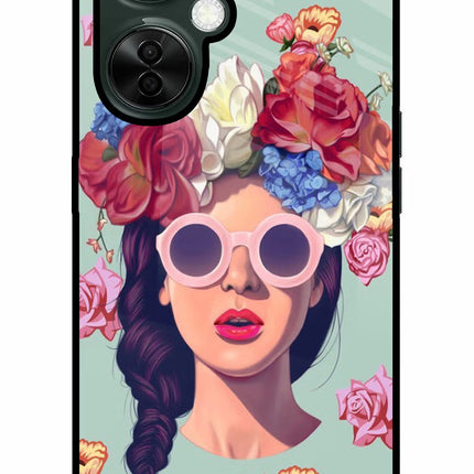 Pretty Girl OnePlus Nord CE 3 Lite 5G Glass Case Back Cover by Casekaro