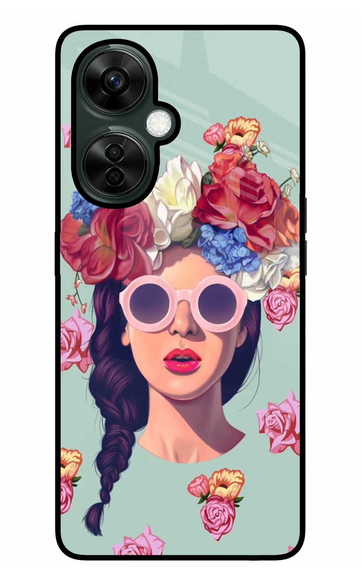 Pretty Girl OnePlus Nord CE 3 Lite 5G Glass Case Back Cover by Casekaro