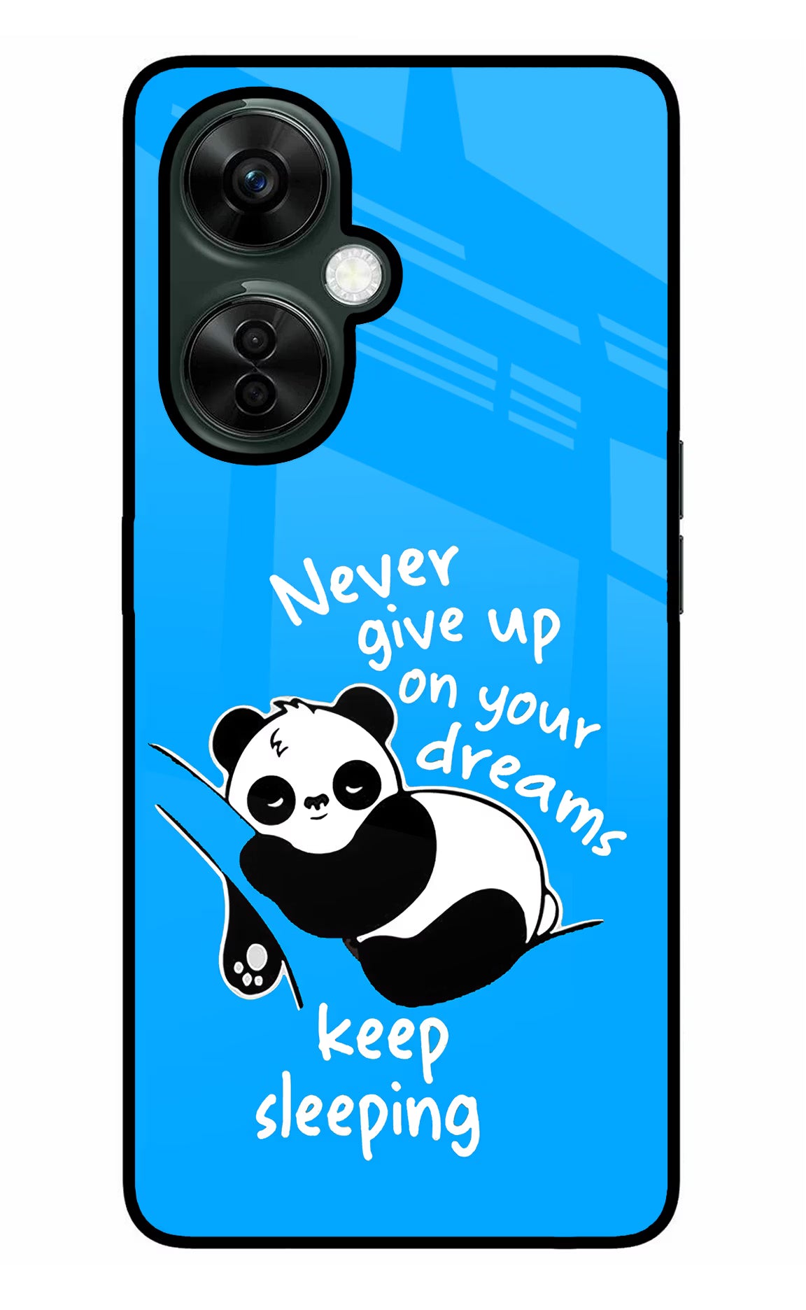 Keep Sleeping OnePlus Nord CE 3 Lite 5G Glass Case Back Cover by Casekaro