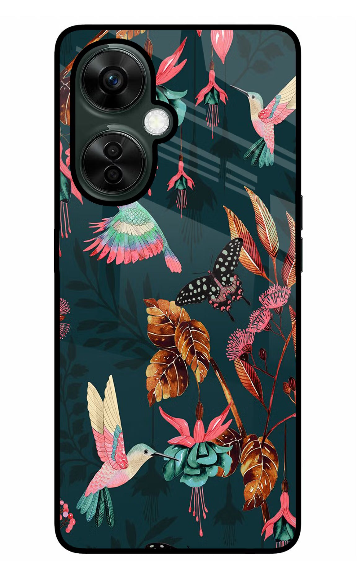 Birds OnePlus Nord CE 3 Lite 5G Glass Case Back Cover by Casekaro