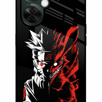 Naruto Two Face OnePlus Nord CE 3 Lite 5G Glass Case Back Cover by Casekaro