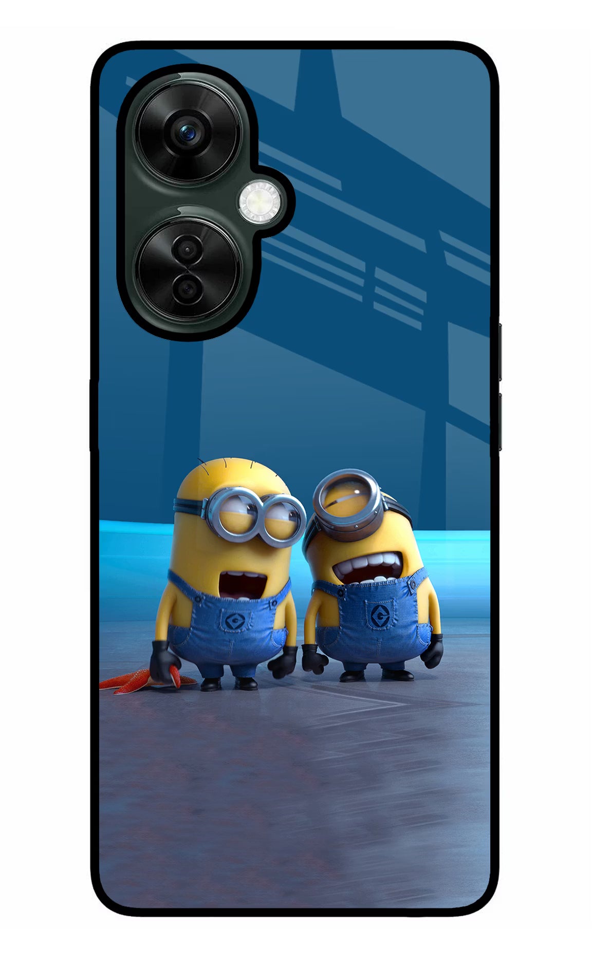 Minion Laughing OnePlus Nord CE 3 Lite 5G Glass Case Back Cover by Casekaro