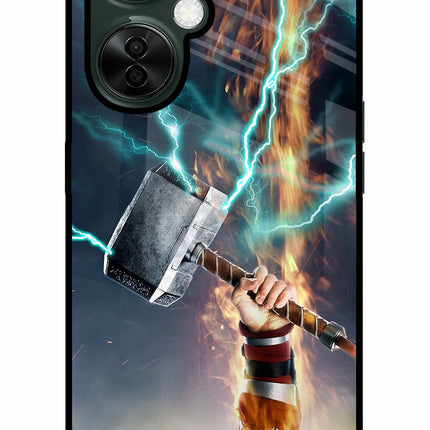 Thor Hammer Mjolnir OnePlus Nord CE 3 Lite 5G Glass Case Back Cover by Casekaro