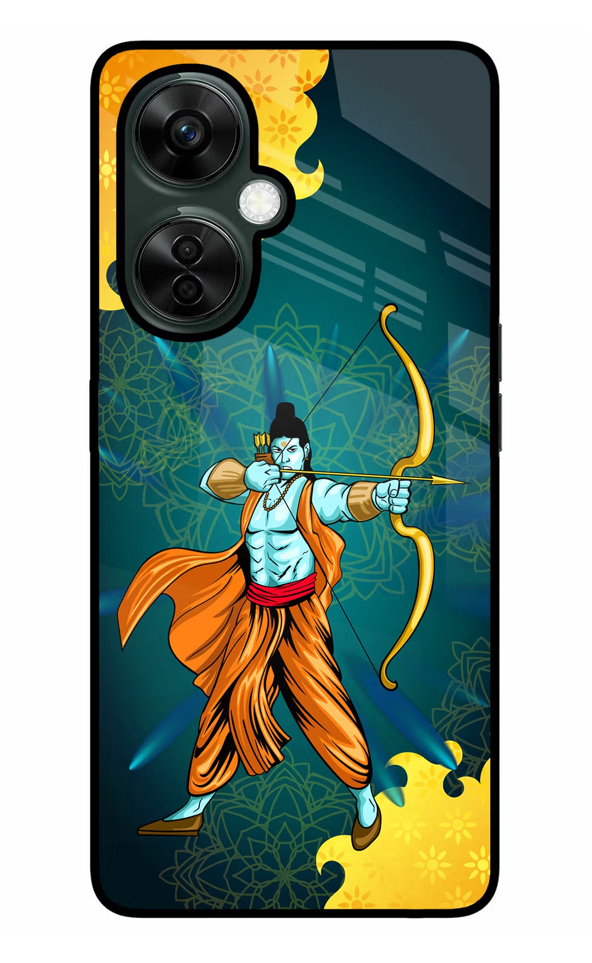 Lord Ram - 6 OnePlus Nord CE 3 Lite 5G Glass Case Back Cover by Casekaro