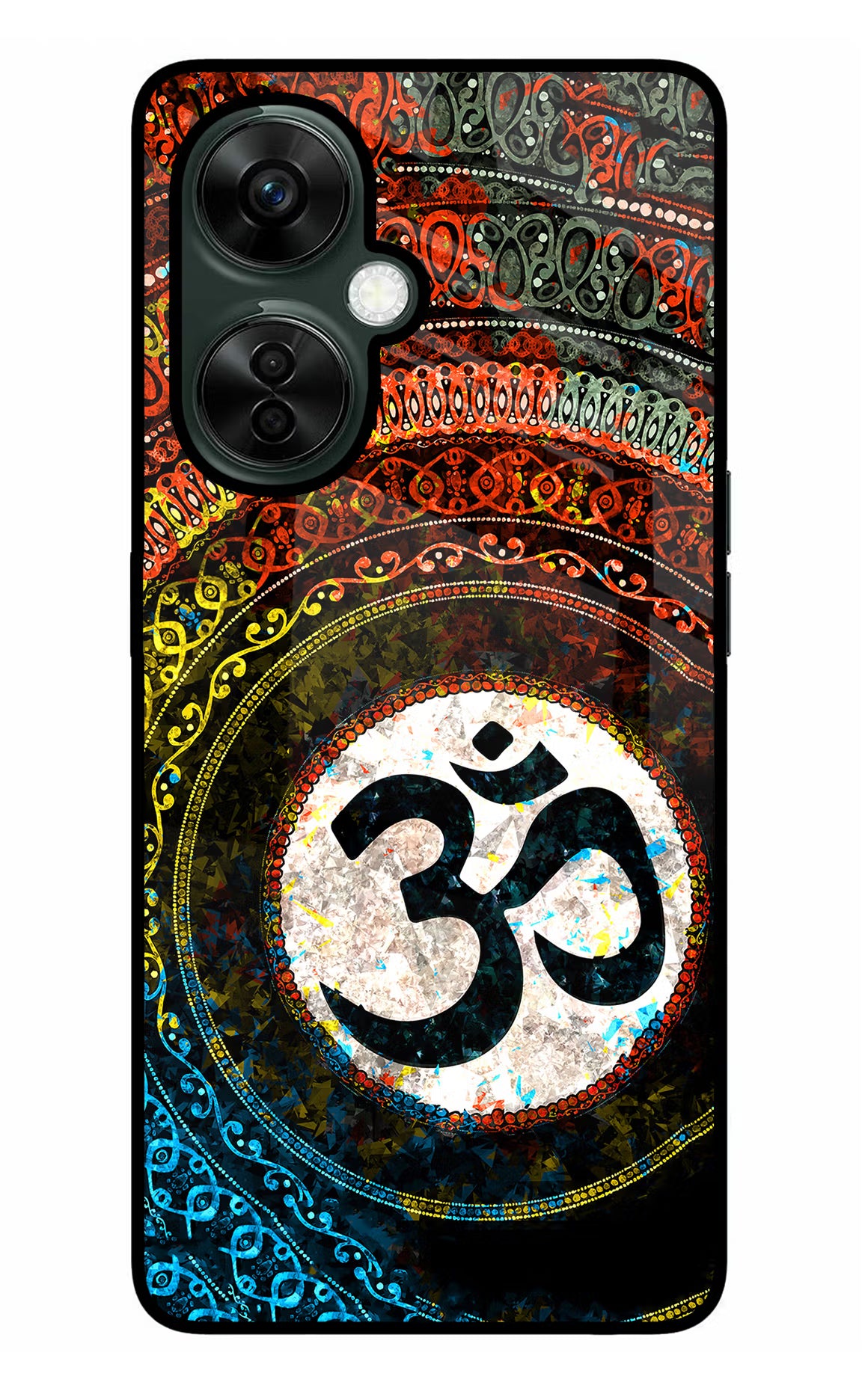 Om Cultural OnePlus Nord CE 3 Lite 5G Glass Case Back Cover by Casekaro