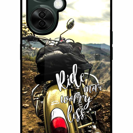 Ride More Worry Less OnePlus Nord CE 3 Lite 5G Glass Case