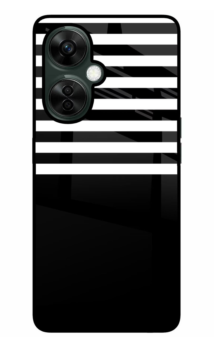 Black and White Print OnePlus Nord CE 3 Lite 5G Back Cover, Metal case