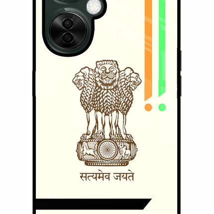 Satyamev Jayate Brown Logo OnePlus Nord CE 3 Lite 5G Glass Case
