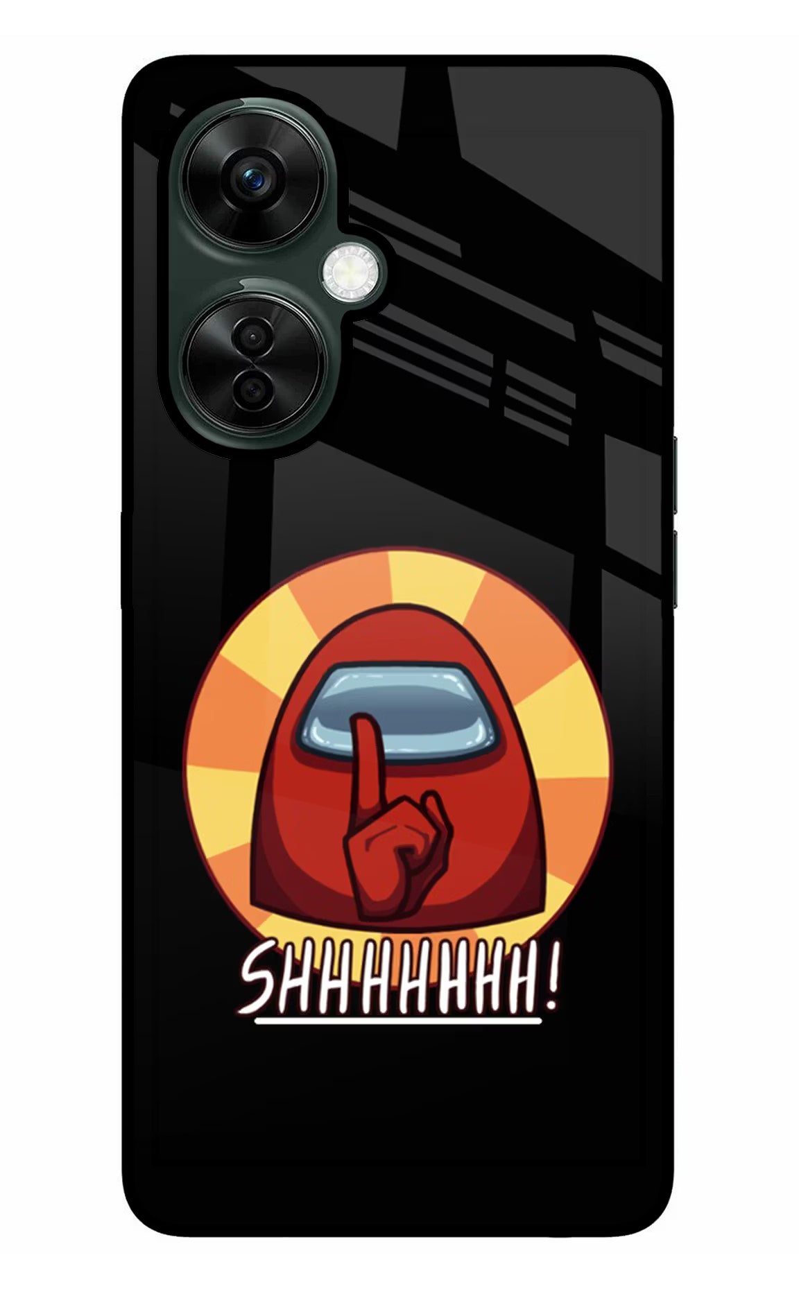 Among Us Shhh! OnePlus Nord CE 3 Lite 5G Glass Case Back Cover by Casekaro