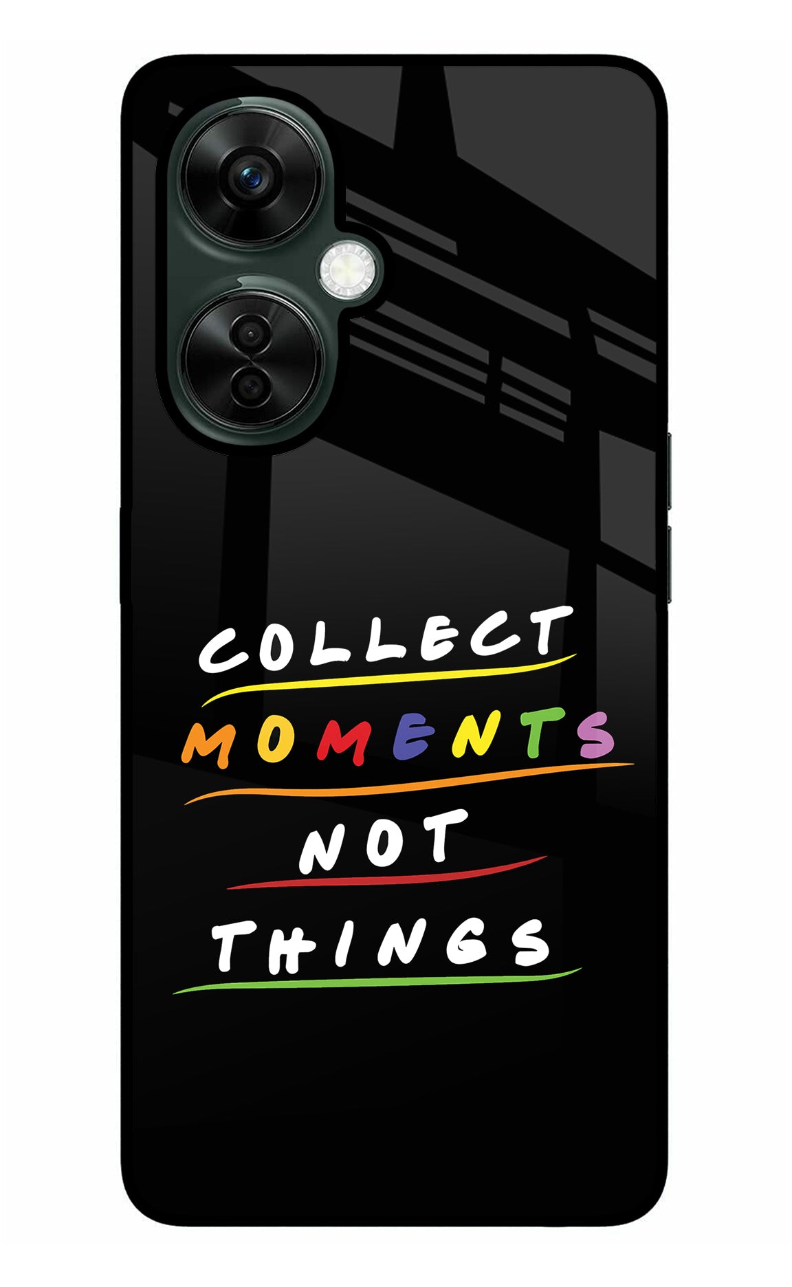 Collect Moments Not Things OnePlus Nord CE 3 Lite 5G Glass Case