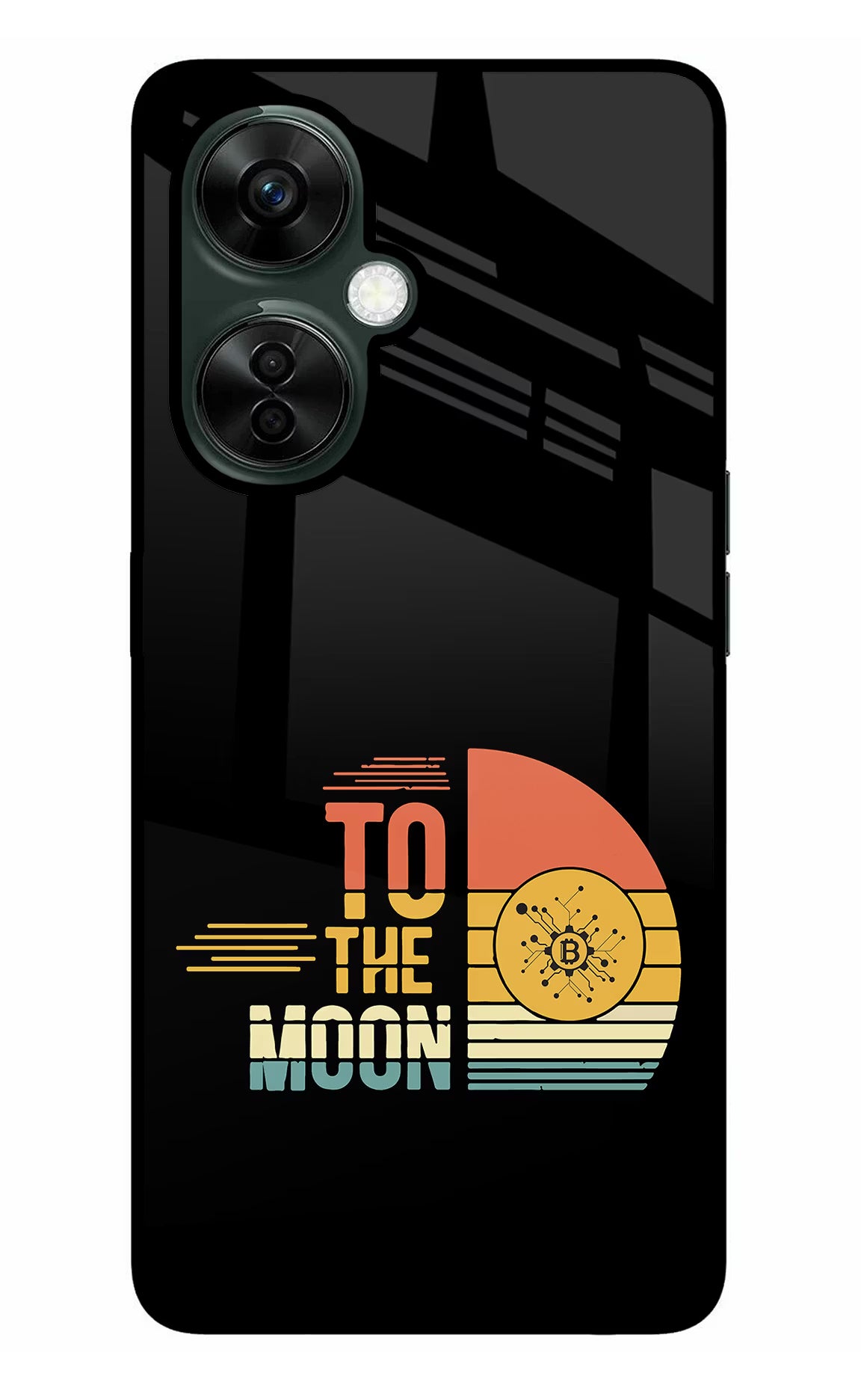 To the Moon OnePlus Nord CE 3 Lite 5G Glass Case Back Cover by Casekaro