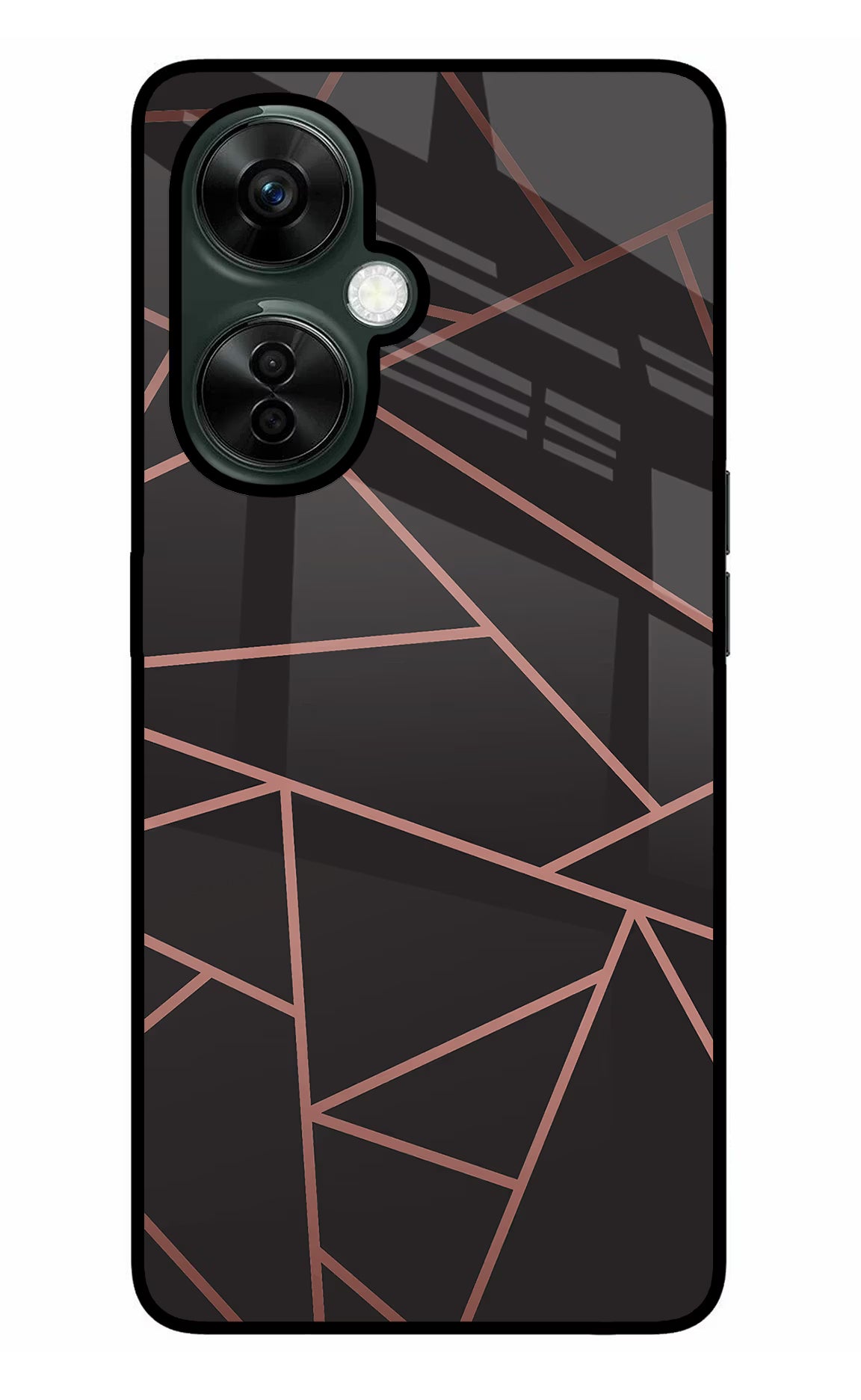 Geometric Pattern OnePlus Nord CE 3 Lite 5G Glass Case Back Cover by Casekaro