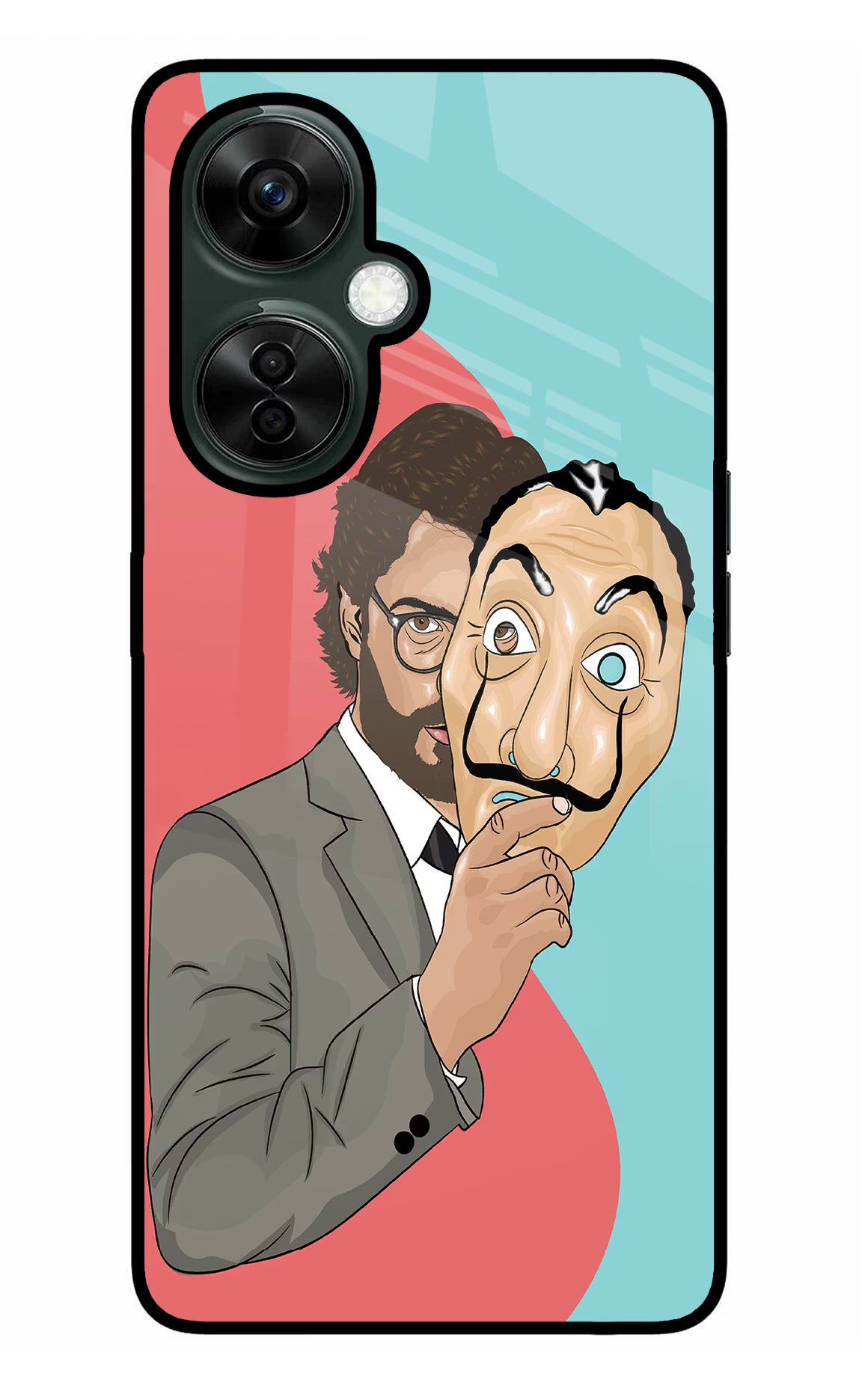 Professor OnePlus Nord CE 3 Lite 5G Glass Case Back Cover by Casekaro