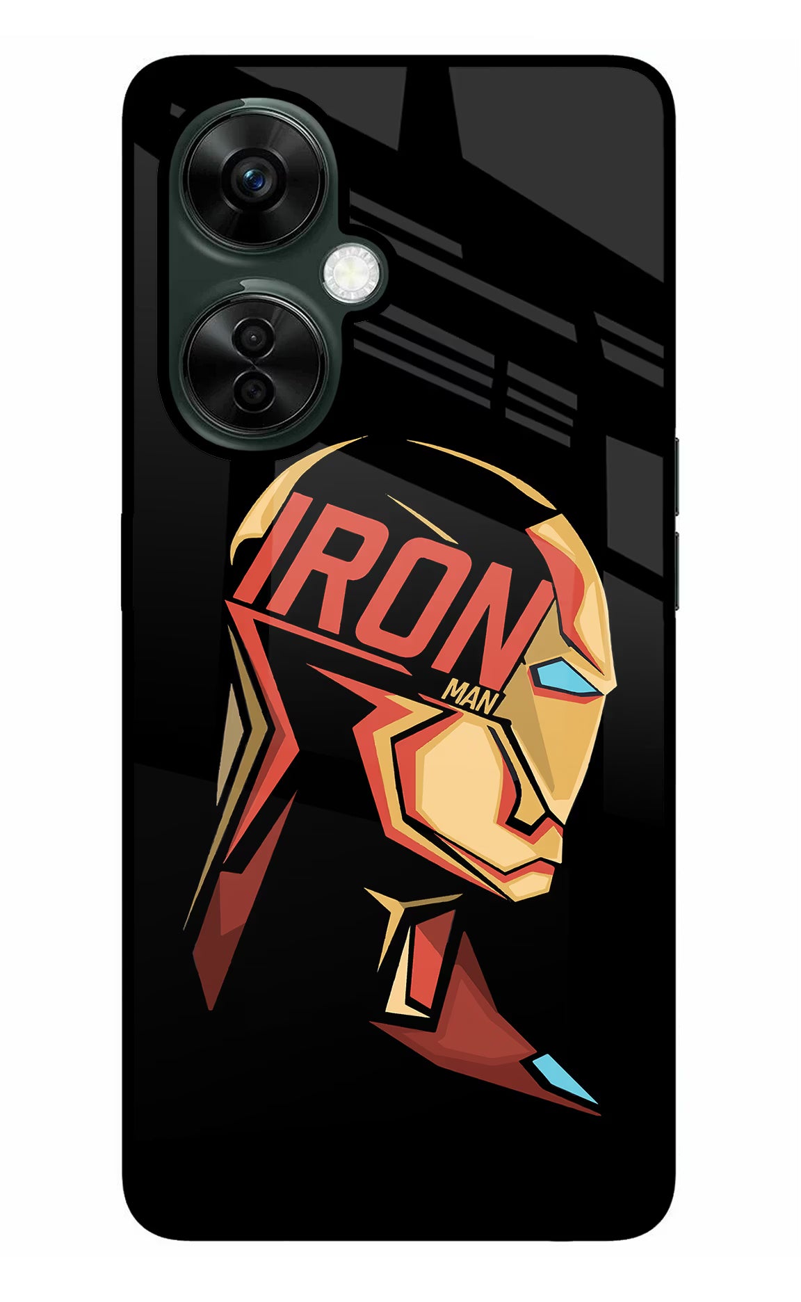 IronMan OnePlus Nord CE 3 Lite 5G Glass Case Back Cover by Casekaro