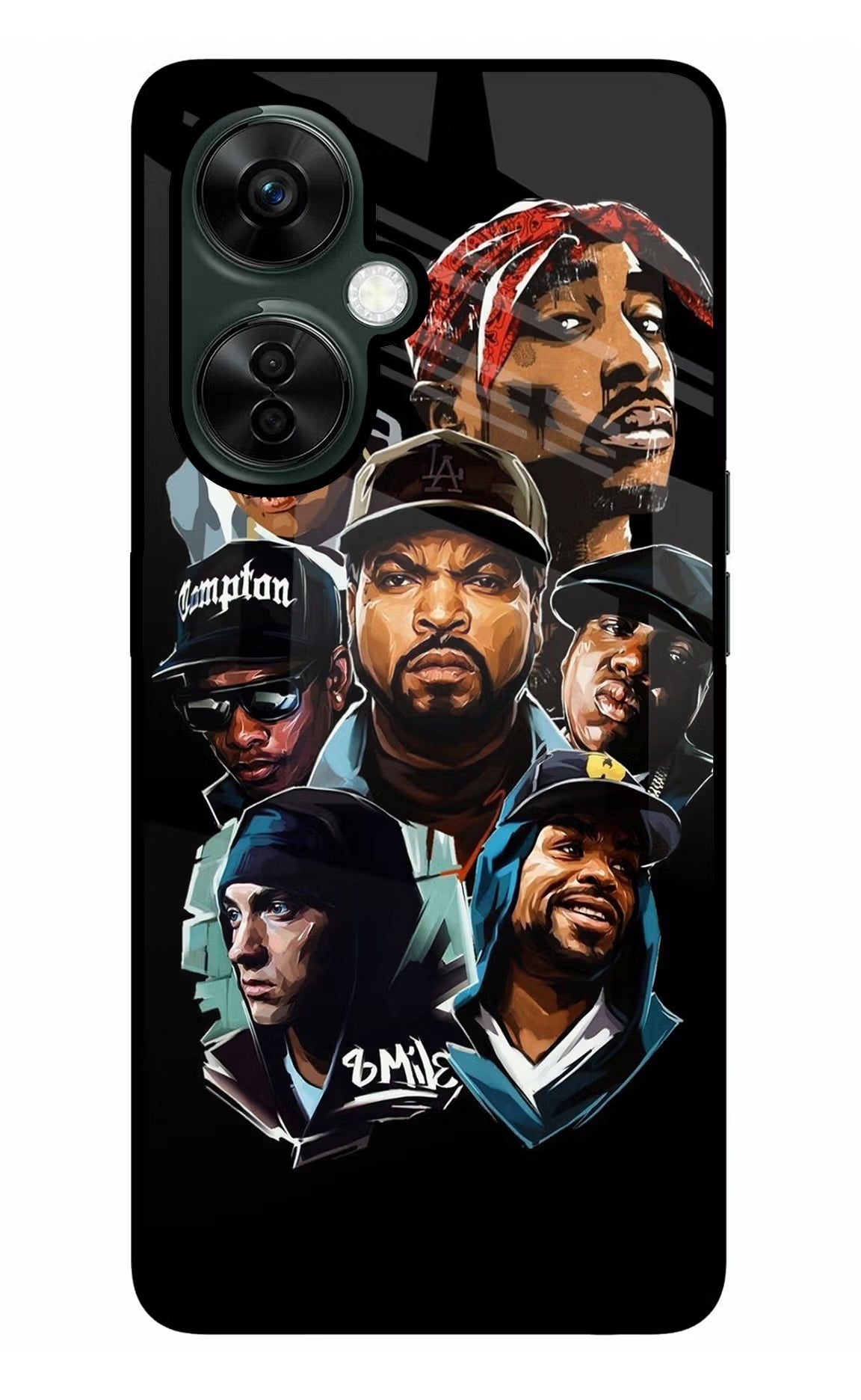 Rappers OnePlus Nord CE 3 Lite 5G Glass Case Back Cover by Casekaro
