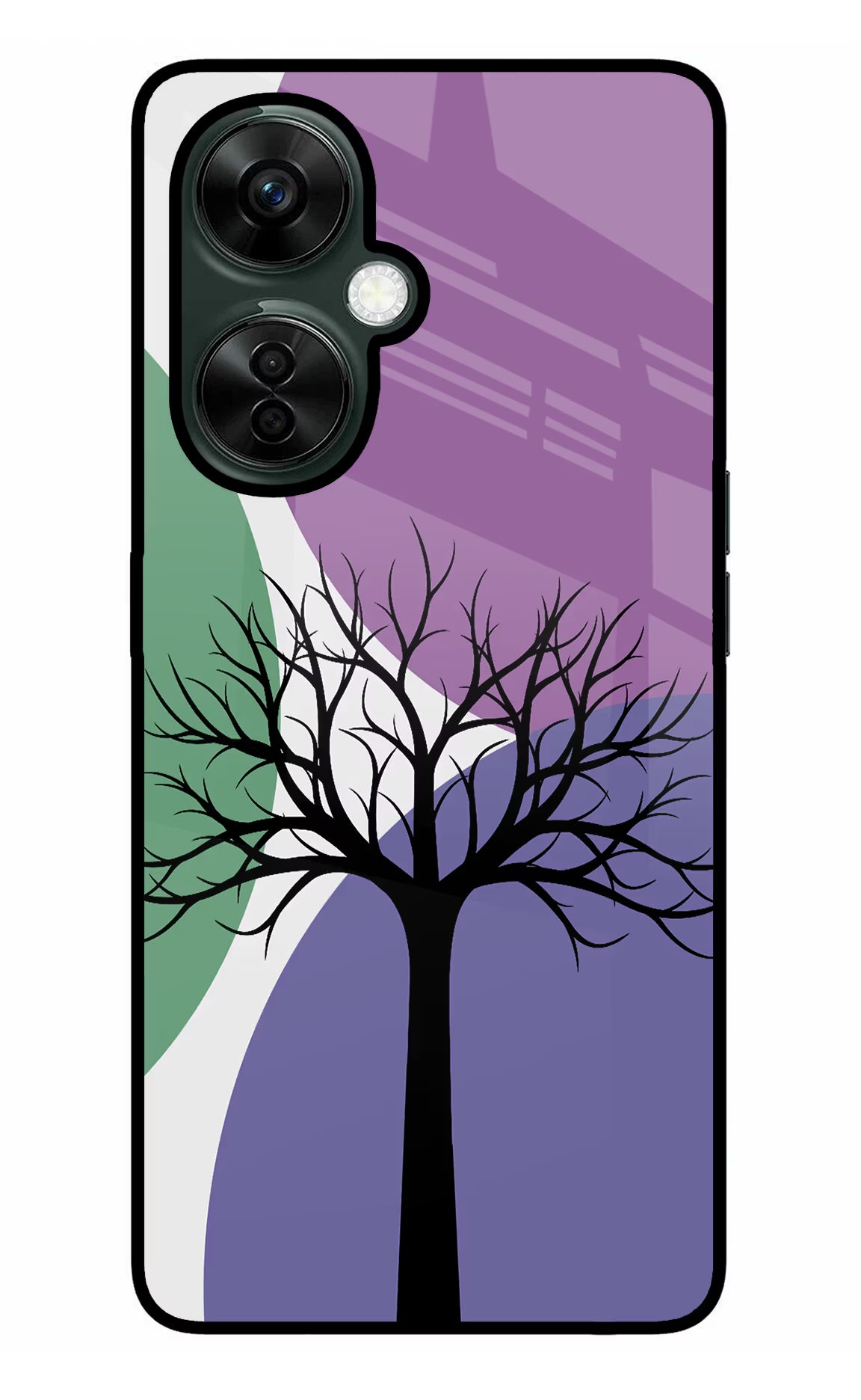 Tree Art OnePlus Nord CE 3 Lite 5G Glass Case Back Cover by Casekaro