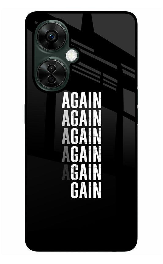 Again Again Gain OnePlus Nord CE 3 Lite 5G Glass Case