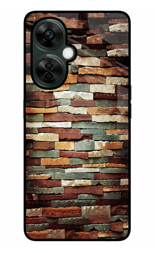 Bricks Pattern OnePlus Nord CE 3 Lite 5G Glass Case