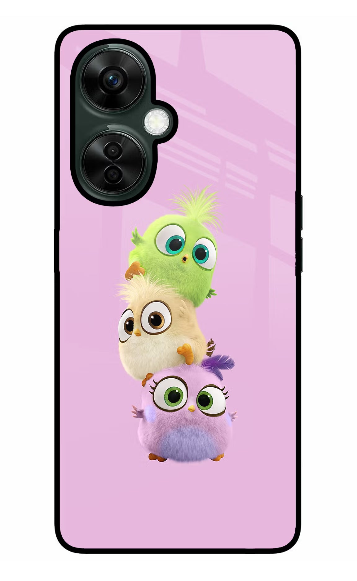 Cute Little Birds OnePlus Nord CE 3 Lite 5G Glass Case Back Cover by Casekaro