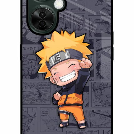 Chota Naruto OnePlus Nord CE 3 Lite 5G Glass Case Back Cover by Casekaro