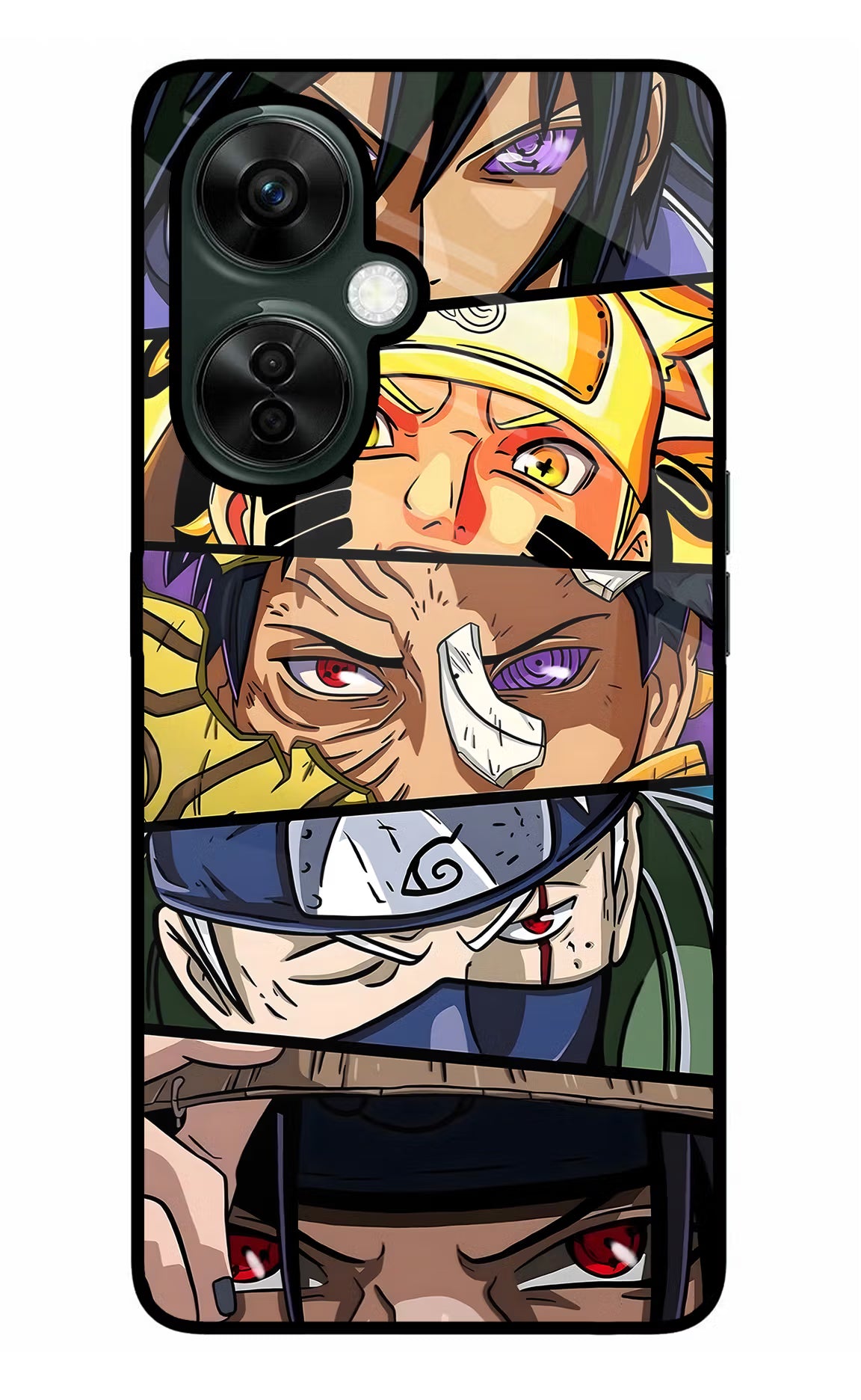 Naruto Character OnePlus Nord CE 3 Lite 5G Glass Case Back Cover by Casekaro