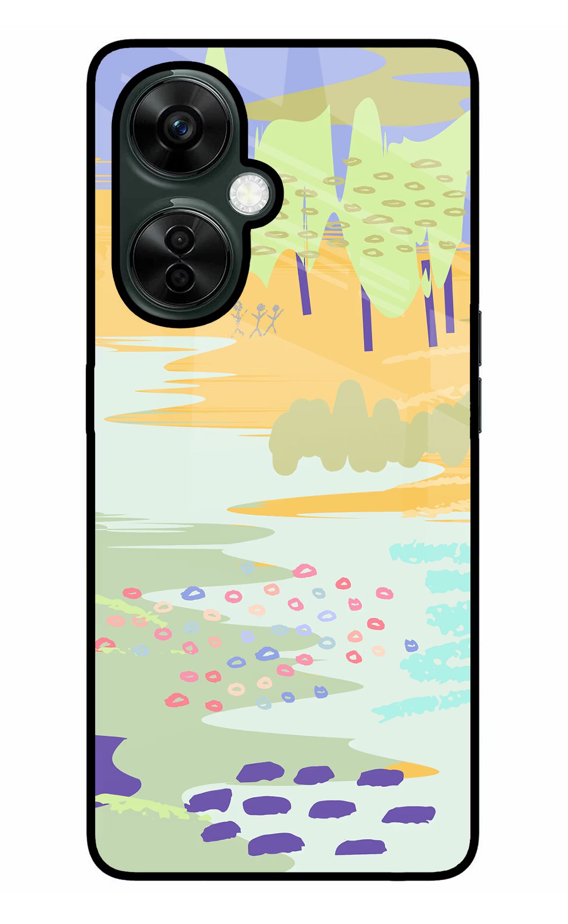 Scenery OnePlus Nord CE 3 Lite 5G Glass Case Back Cover by Casekaro