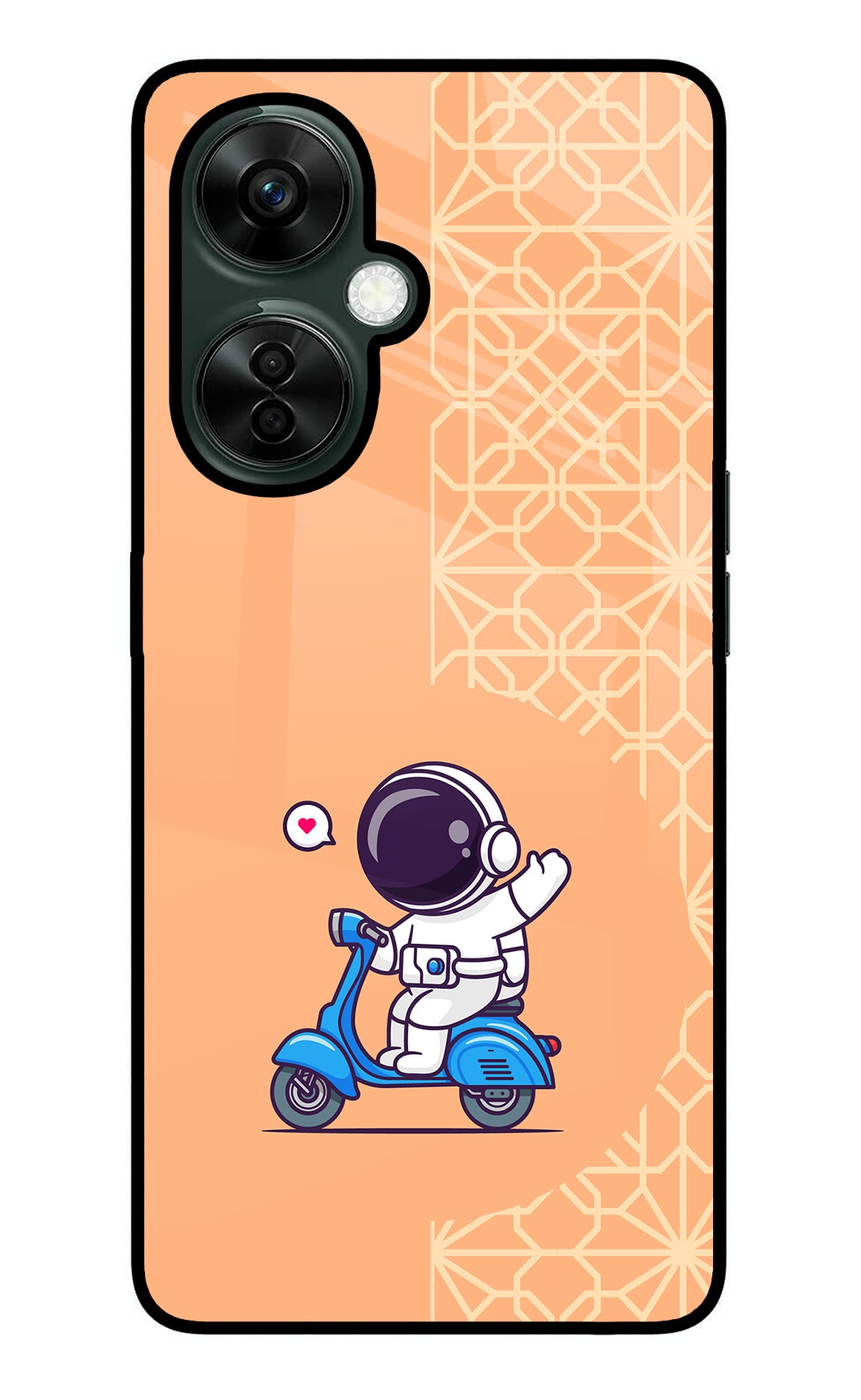 Cute Astronaut Riding OnePlus Nord CE 3 Lite 5G Glass Case