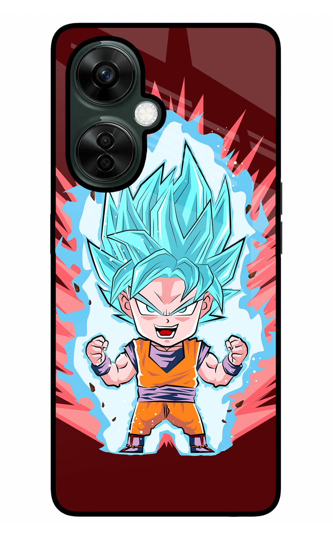 Goku Little OnePlus Nord CE 3 Lite 5G Glass Case Back Cover by Casekaro