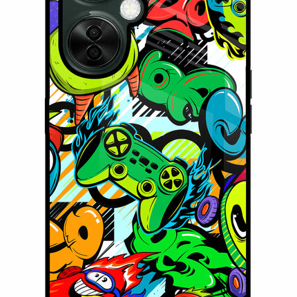 Game Doodle OnePlus Nord CE 3 Lite 5G Glass Case