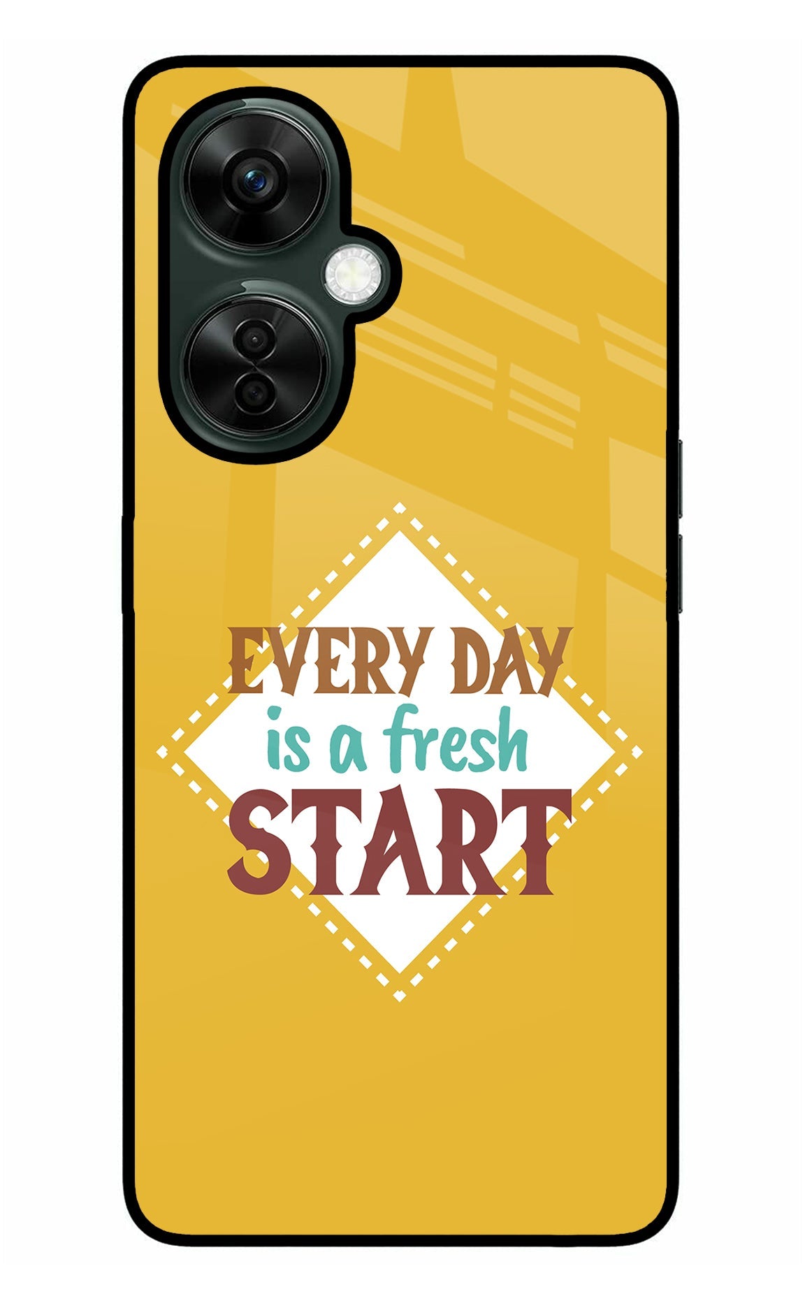 Every day is a Fresh Start OnePlus Nord CE 3 Lite 5G Glass Case