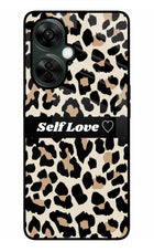 Leopard Print Self Love OnePlus Nord CE 3 Lite 5G Glass Case