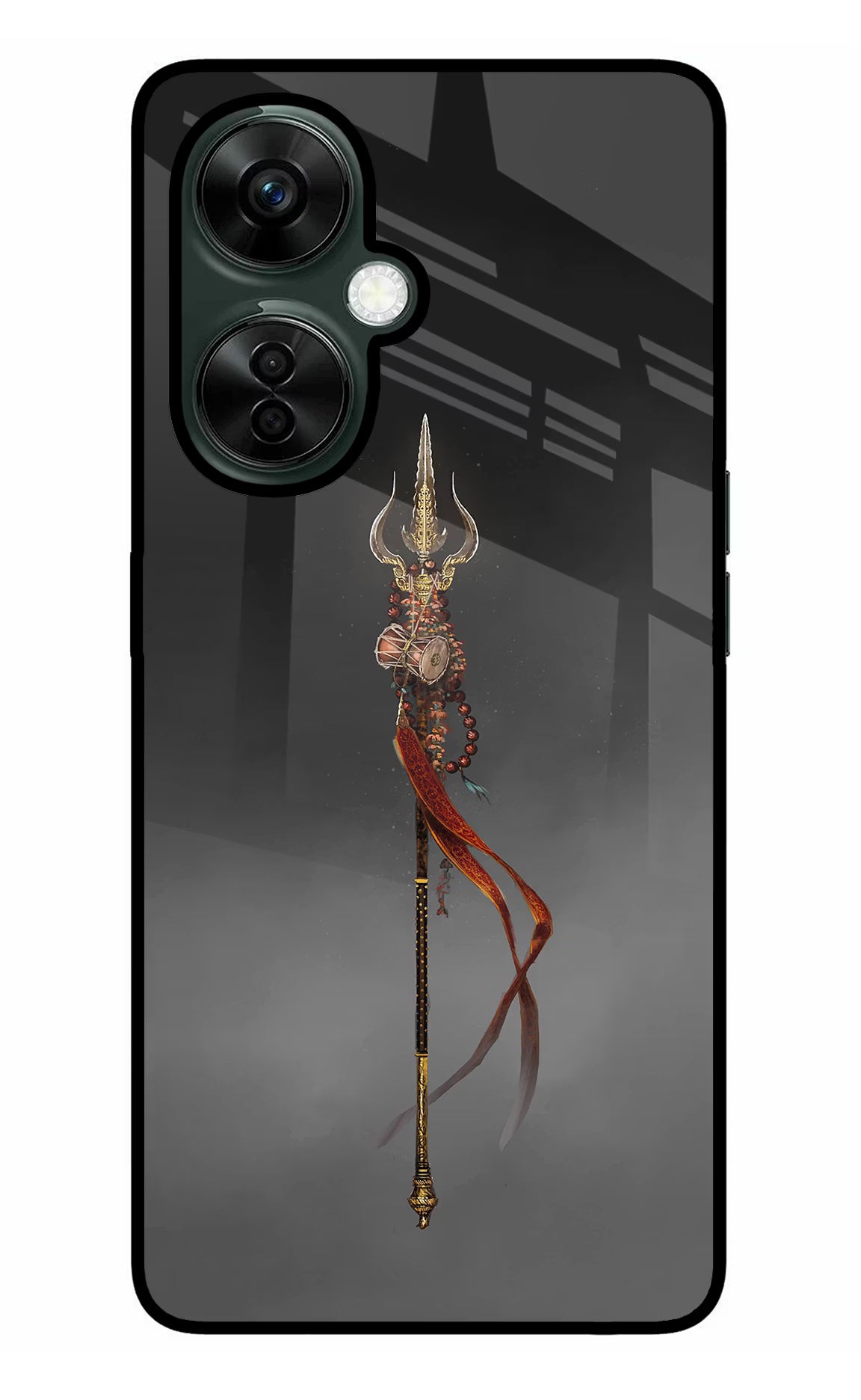 Shiv Trishul OnePlus Nord CE 3 Lite 5G Glass Case Back Cover by Casekaro