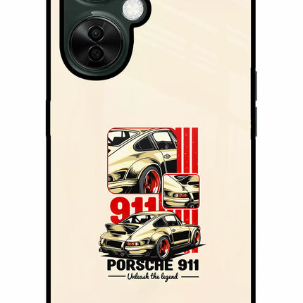 Classic Porsche 911 OnePlus Nord CE 3 Lite 5G Glass Case Back Cover by Casekaro