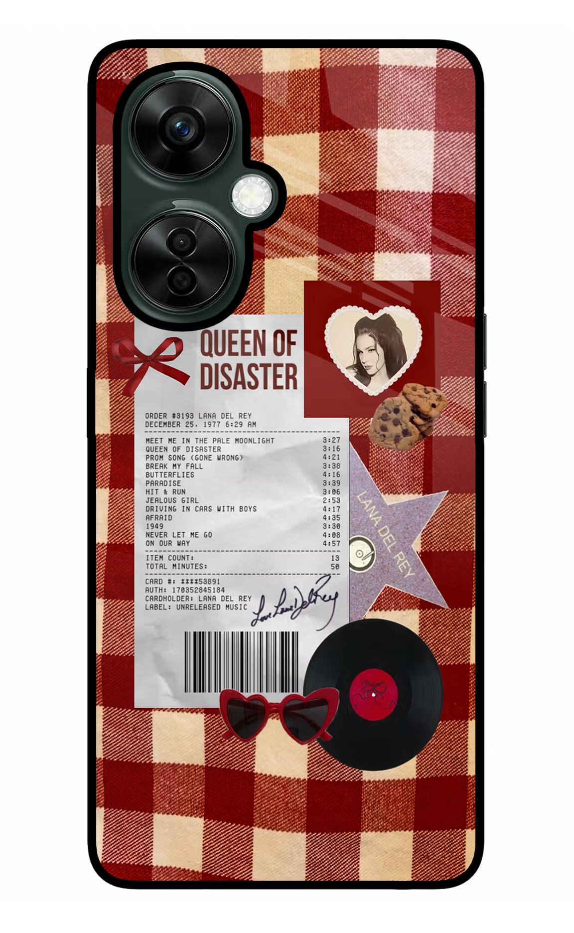 Queen of Disaster OnePlus Nord CE 3 Lite 5G Glass Case Back Cover by Casekaro