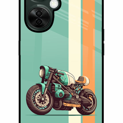 Striped Moto Drift OnePlus Nord CE 3 Lite 5G Glass Case