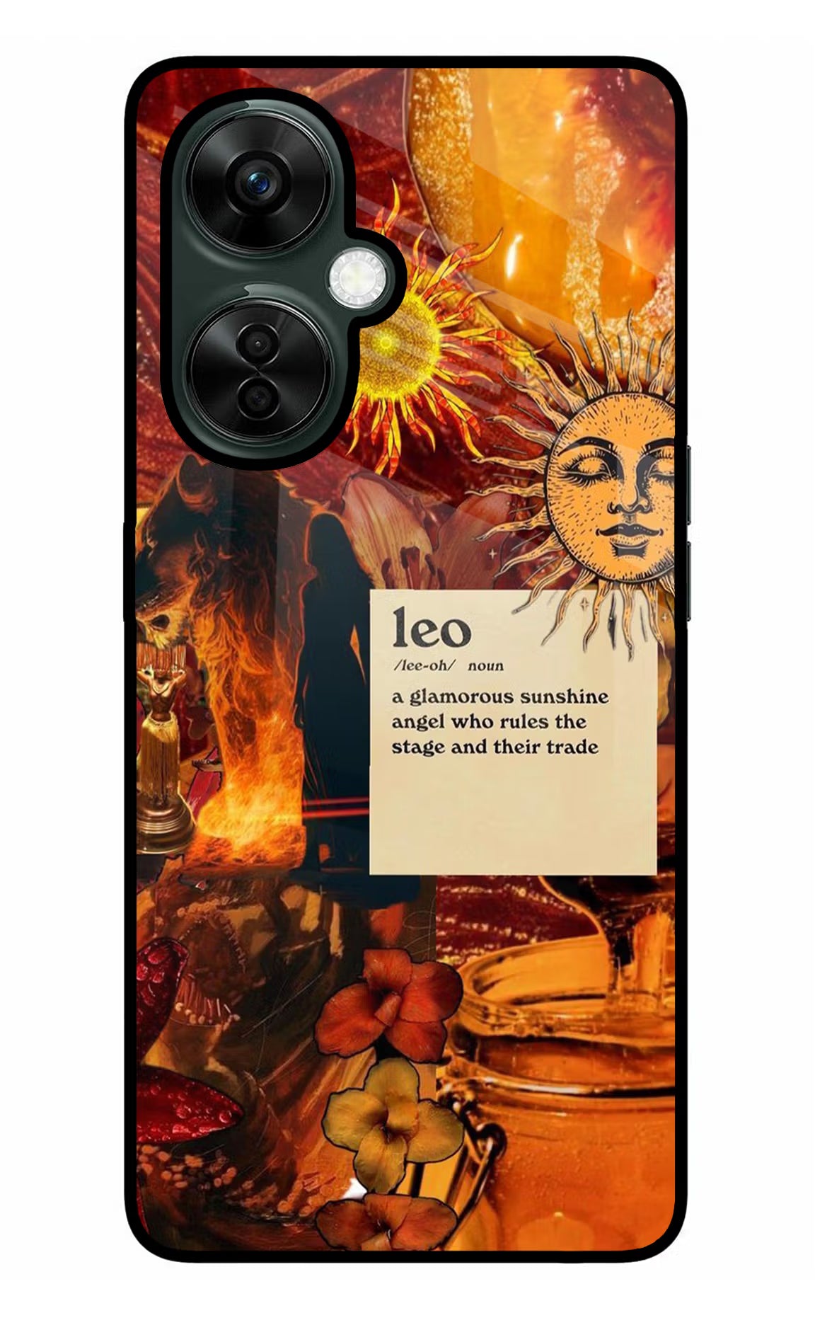 Leo Zodiac OnePlus Nord CE 3 Lite 5G Glass Case Back Cover by Casekaro