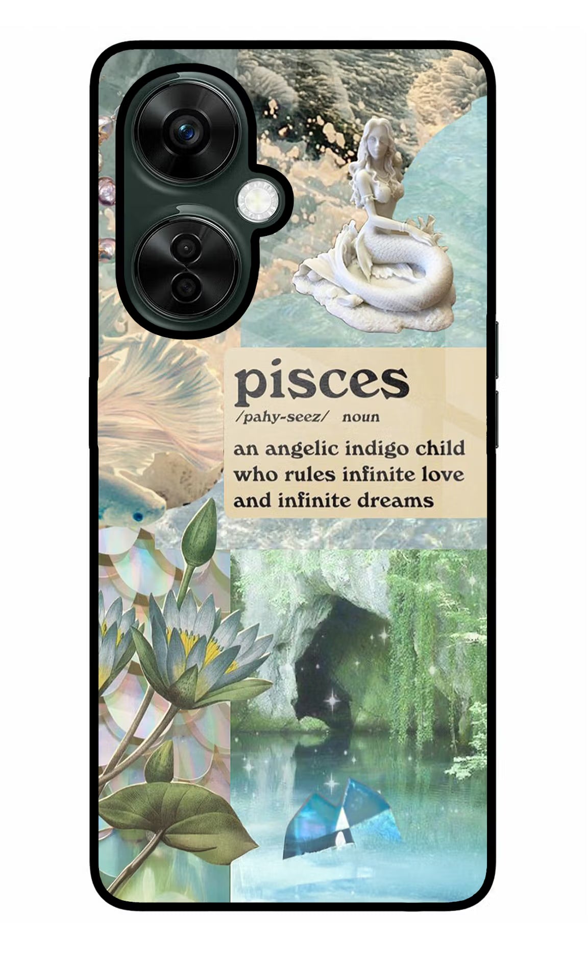 Pisces Zodiac OnePlus Nord CE 3 Lite 5G Glass Case Back Cover by Casekaro