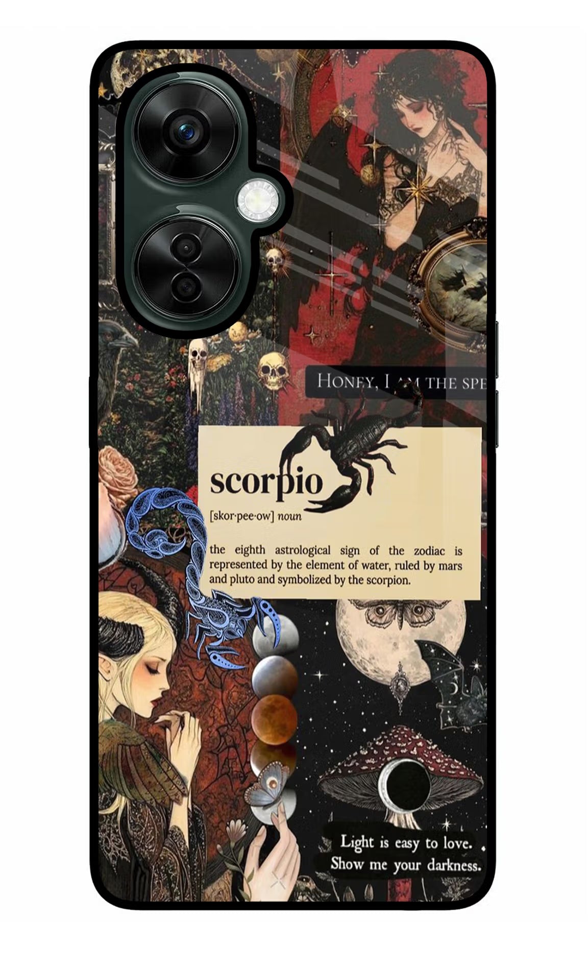 Scorpio Zodiac OnePlus Nord CE 3 Lite 5G Glass Case Back Cover by Casekaro