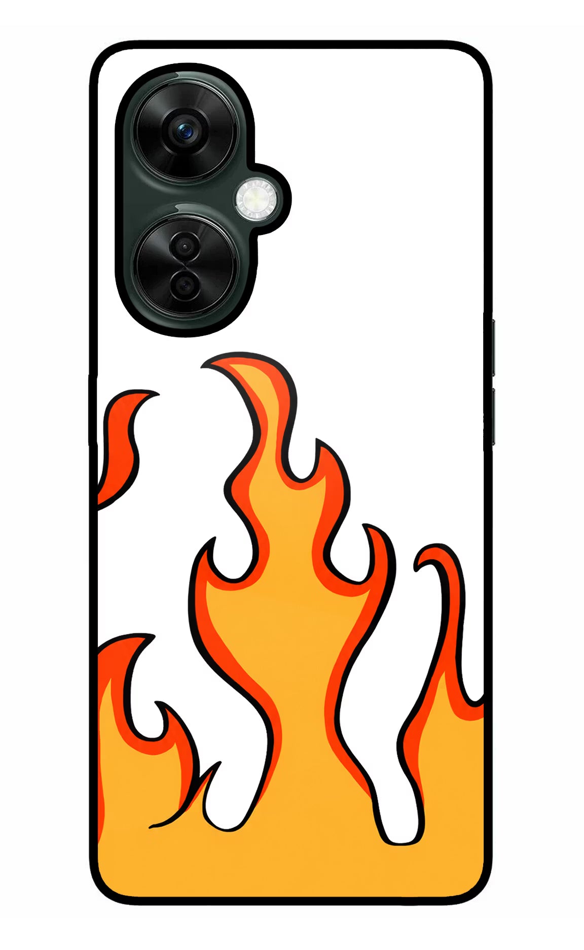 Fired Up – White OnePlus Nord CE 3 Lite 5G Glass Case