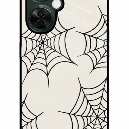 Spider Web OnePlus Nord CE 3 Lite 5G Glass Case Back Cover by Casekaro