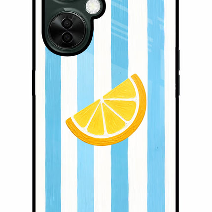 Summer Lemon OnePlus Nord CE 3 Lite 5G Glass Case Back Cover by Casekaro