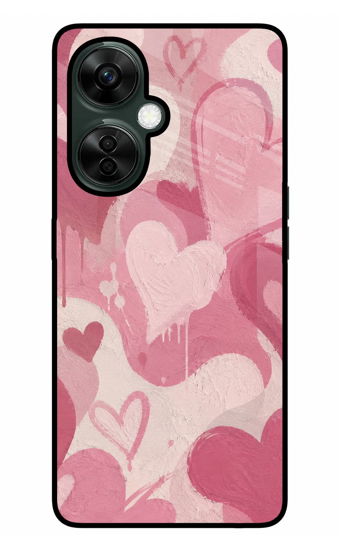 Hearty case OnePlus Nord CE 3 Lite 5G Glass Case Back Cover by Casekaro