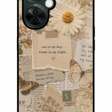 Vintage case OnePlus Nord CE 3 Lite 5G Glass Case Back Cover by Casekaro
