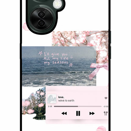 Wave to earth OnePlus Nord CE 3 Lite 5G Glass Case Back Cover by Casekaro