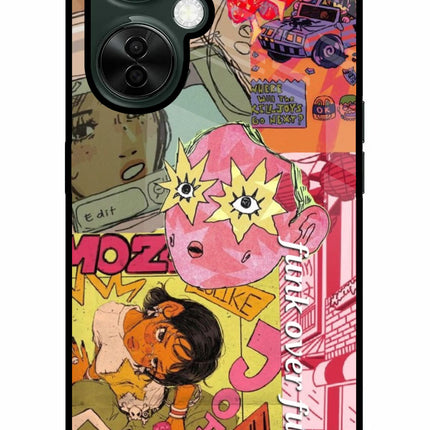 Funkover OnePlus Nord CE 3 Lite 5G Glass Case Back Cover by Casekaro