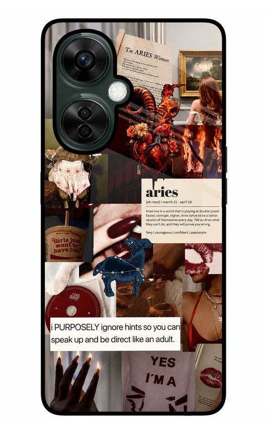 Zodiac Aries OnePlus Nord CE 3 Lite 5G Glass Case