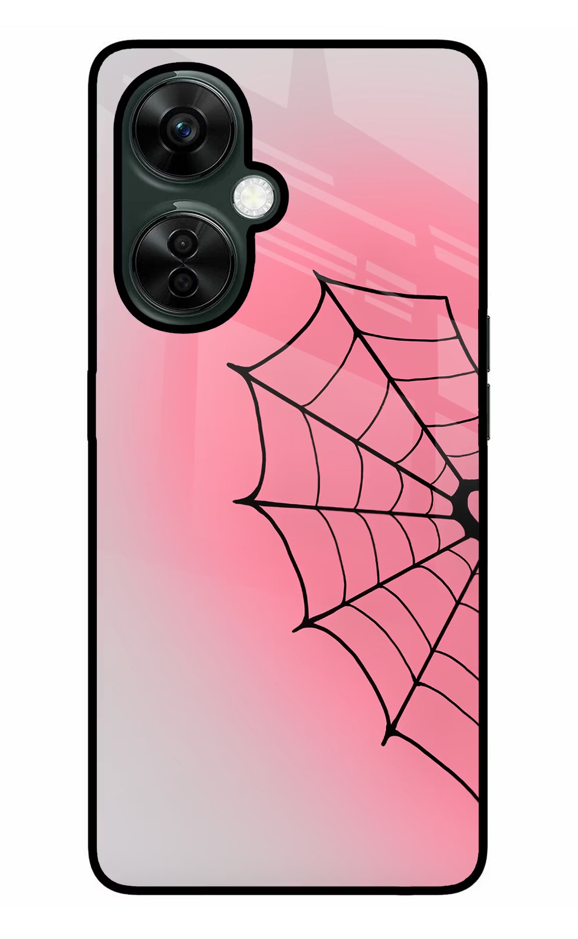 Pink Web OnePlus Nord CE 3 Lite 5G Glass Case