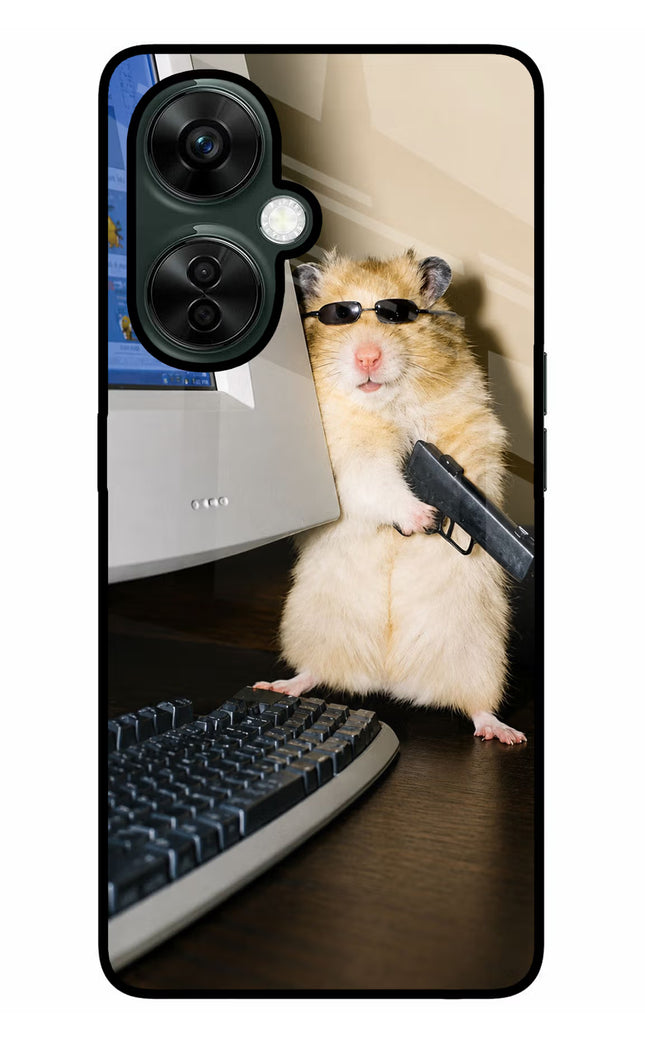 Hacker Hamster OnePlus Nord CE 3 Lite 5G Glass Case